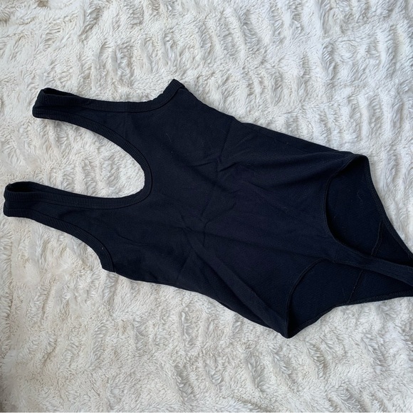 A&F Black Ribbed Bodysuit - Picture 4 of 4